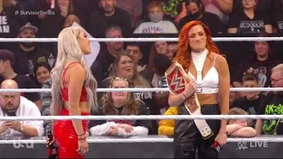 WWE Monday Night RAW 11/15/2021 - Liv Morgan Calls Becky Lynch A "Big Time B*tch" & Outsmarts Her!