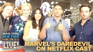 The Cast of Marvel's Daredevil drop by Marvel LIVE!