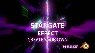 Stargate Effect from 2001: A Space Odyssey  - Blender Tutorial