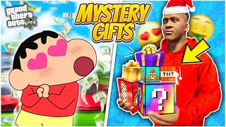 🤣GTA 5 : Surprising SHINCHAN with *MYSTERY GIFTS* in GTA 5!