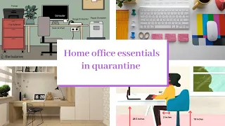10 Essentials For The Perfect Home Office Setup | Remote Work In Quarantine |