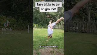 Easy tricks to impress your friends! #workout #trampoline #gymnast #acrobatics #gym #fyp #feedshorts