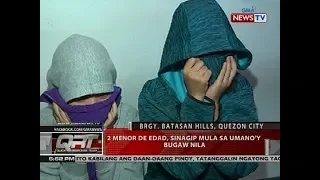 2 menor de edad, sinagip mula sa umano'y bugaw nila