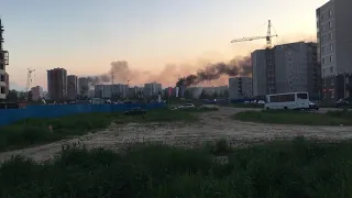 Массовые пожары в Мурино одновременно. 09.06.2019