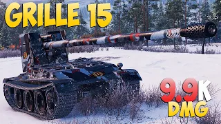 Grille 15 - 8 Kills 9.9K DMG - Defender! - World Of Tanks