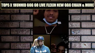 Top5 & 1Hunnid GGG Go Live Flexing New Chains & Dissing The Opps | WLHH Live