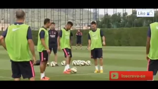 Neymar Jr. Momentos engraçados com elenco FC Barcelona