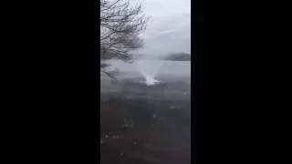 Check out this water spout mini tornado over Moosic Lake! Pretty cool    Especially towards the end