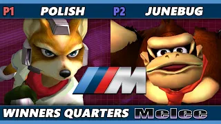 M Series 8  - Polish (Fox, Peach) Vs. Junebug (Donkey Kong) Smash Melee - SSBM