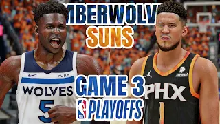 SUNS vs TIMBERWOLVES GAME 3 - 2024 NBA PLAYOFFS - NBA 2K24 (PS5) [4K UHD]