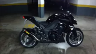 kawasaki z1000 2011 Akrapovic full system 4-2-1.wmv