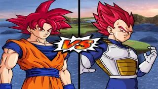 Dragon Ball Z Budokai Tenkaichi 4 BETA 13.2  - Super Saiyan God Vs Super Saiyan God (Both Sides)