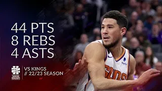 Devin Booker 44 pts 8 rebs 4 asts vs Kings 22/23 season