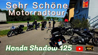 Honda Shadow VT 125. Sehr Schöne Motorradtour. Motosiklet sevdalıları Almanyaç