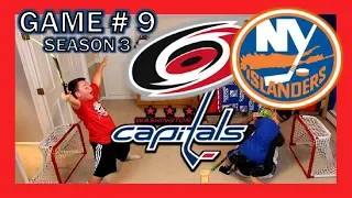 KNEE HOCKEY SEASON 3 - GAME 9 - HURRICANES / CAPITALS / ISLANDERS - QUINNBOYSTV