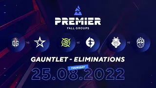 BLAST Fall Groups 2022, Gauntlet: Elimination w. OG, Complexity, G2, BIG, NIP, and EG