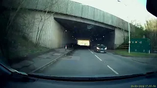 Dashcam Driving Along The M4 To Bristol