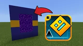 MCPE : How To Make a Portal to the Geometry Dash Dimension