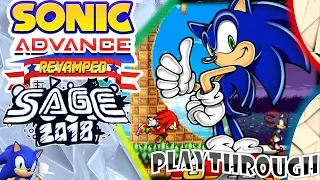 Sonic Advance Revamped - Playthrough SAGE 2018 Showcase