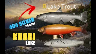 TROPHY LAKE TROUT - Kuori Lake Silver Farming - 404 Silver/50 mins - Russian Fishing 4 - RF4