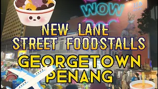LONG QUEUE makan-makan at New Lane Street Foodstalls. Georgetown, Penang. Satisfied! So good!