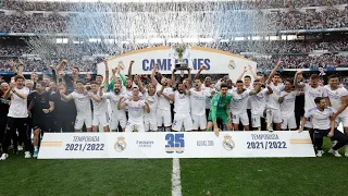 Real Madrid winning La Liga 2022