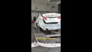 The whole process of Nissan Sylphy restoration after back crashed.