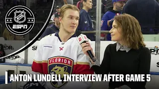 Anton Lundell talks ‘unreal’ feeling after scoring Game 5 winning goal | NHL on ESPN