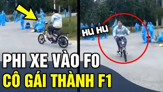 Cô gái phi xe vào 'GIỮA ĐÁM F0' đang tập trung bên đường chờ xe đến đón và cái kết