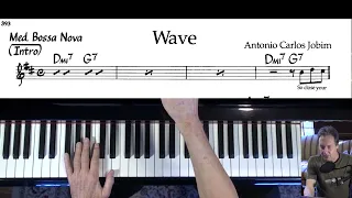 Wave 🎹 Latin Piano Jazz Tutorial 🎹 Antonio Carlos Jobim