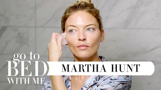 Model Martha Hunt's Nighttime Skincare Routine | Go To Bed With Me | Harper's BAZAAR