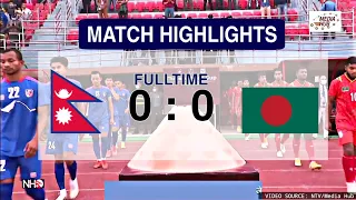 MATCH HIGHLIGHTS: Nepal 0:0 Bangladesh | Three Nations Cup 2021