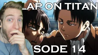 WHY IS LEVI DOING THAT TO EREN?!?! Reacting to "A Slap on Titan Ep.14" ASOT!