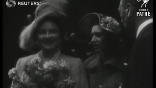 ROYAL: King and Queen at Exeter (1950)