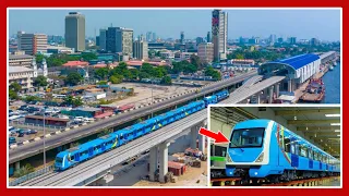 Nigerian's First Electric Train, "Lagos Blue Line" Takes its First Commercial Ride.