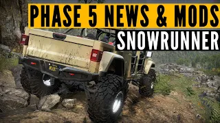 SnowRunner Phase 5 news UPDATE: New addons, mods & driving REAL cars