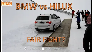 BMW vs Hilux on snow
