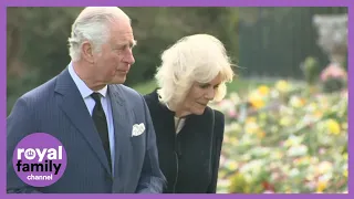 Prince Charles and Camilla View Hundreds of Tributes to Prince Philip at Marlborough House
