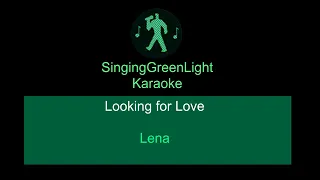 Karaoke | Lena - Looking for Love | SingingGreenLight