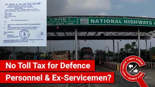 FACT CHECK: NHAI Letter Exempting Defence Personnel, Ex-Servicemen & Families from Paying Toll Tax?