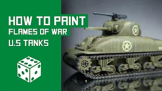 How To Paint Sherman Tanks - Flames Of War Tutorial