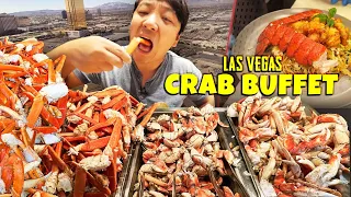 All You Can Eat "CRAB FEAST" BUFFET & LOBSTER NOODLES in Las Vegas Palms Casino Resort