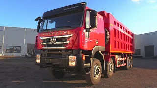 2022 Самосвал 8х4 HONGYAN GENLYON C500 SAIC-IVECO. ОБЗОР.