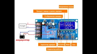 Десульфатація акумулятора контроллером XY-L30A