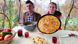 Cabbage Harvest and Delicious Albanian Pie 🚜🥟