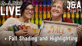 How to Shade and Highlight Through Stencils | Color Tips for Painting Fall Wood Signs