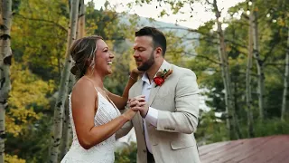 September Fall Wedding at Wild Basin Lodge