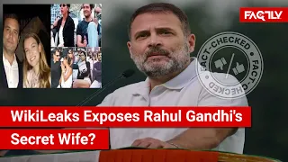 FACT CHECK: Viral Images Show Rahul Gandhi's Secret Colombian Wife as Exposed by WikiLeaks?