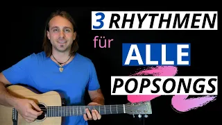 3 Schlagmuster, um alle Lieder auf der Gitarre zu spielen