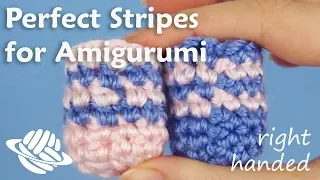 Perfect Stripes for Amigurumi (right-handed version)